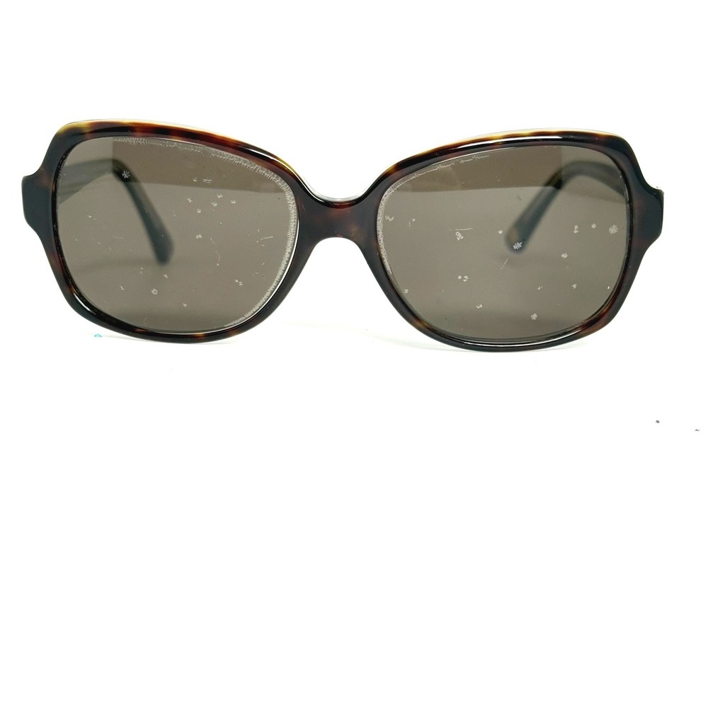 Anne Klein AK7035 Tortoise Crystal Sunglasses Brown Rectangular Frames 56-16-135